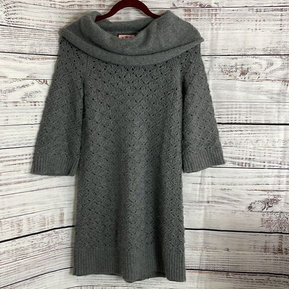 juicy couture Dress Womens Small Tunic Sweater Y2K Cowl Neck wool blend knit - Picture 4 of 9